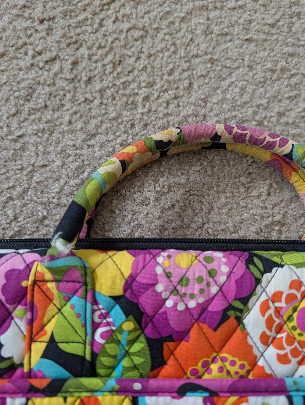 Vera Bradley Quilted Laptop Hardcase In Vava Bloom Pattern
